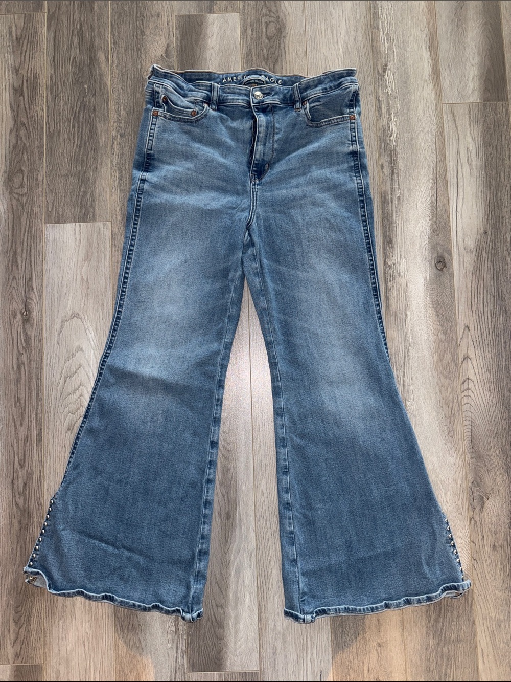 American Eagle Festival Flare Jeans, Size 14Short